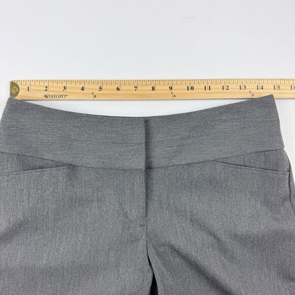 Express Editor Women's Gray Low Rise Flare Leg Dress Pants Size 2R - Picture 8 of 16
